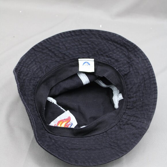 UIC Flames Bucket Hat (VTG) - Black Stitched In Logo - Adult Size XL - Picture 7 of 8